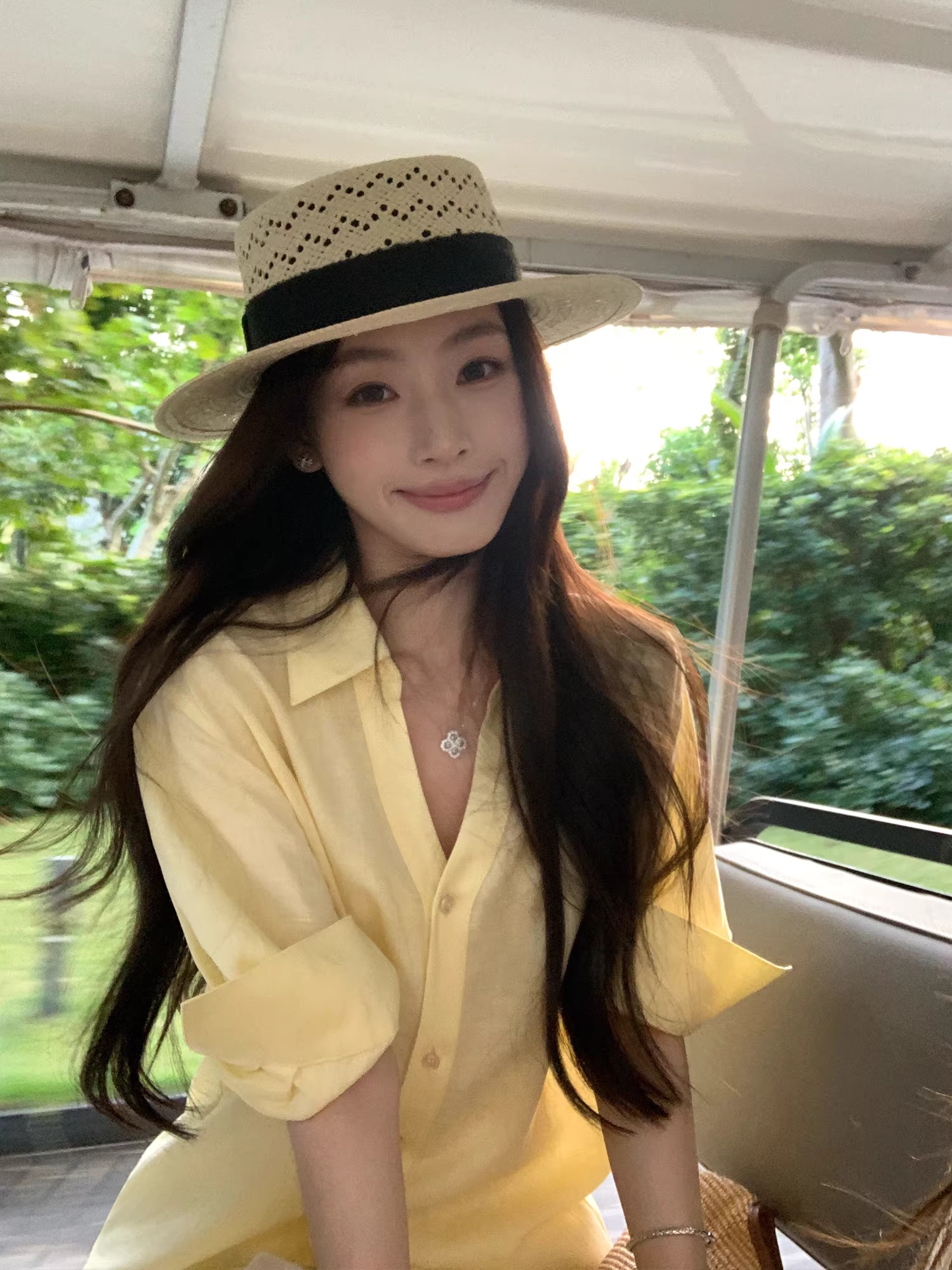 pusumede 계절풍 독백 라이 경기 서울 아마 V넥 5 점 소매 여성 셔츠 루즈핏 캐주얼 출퇴근 셔츠