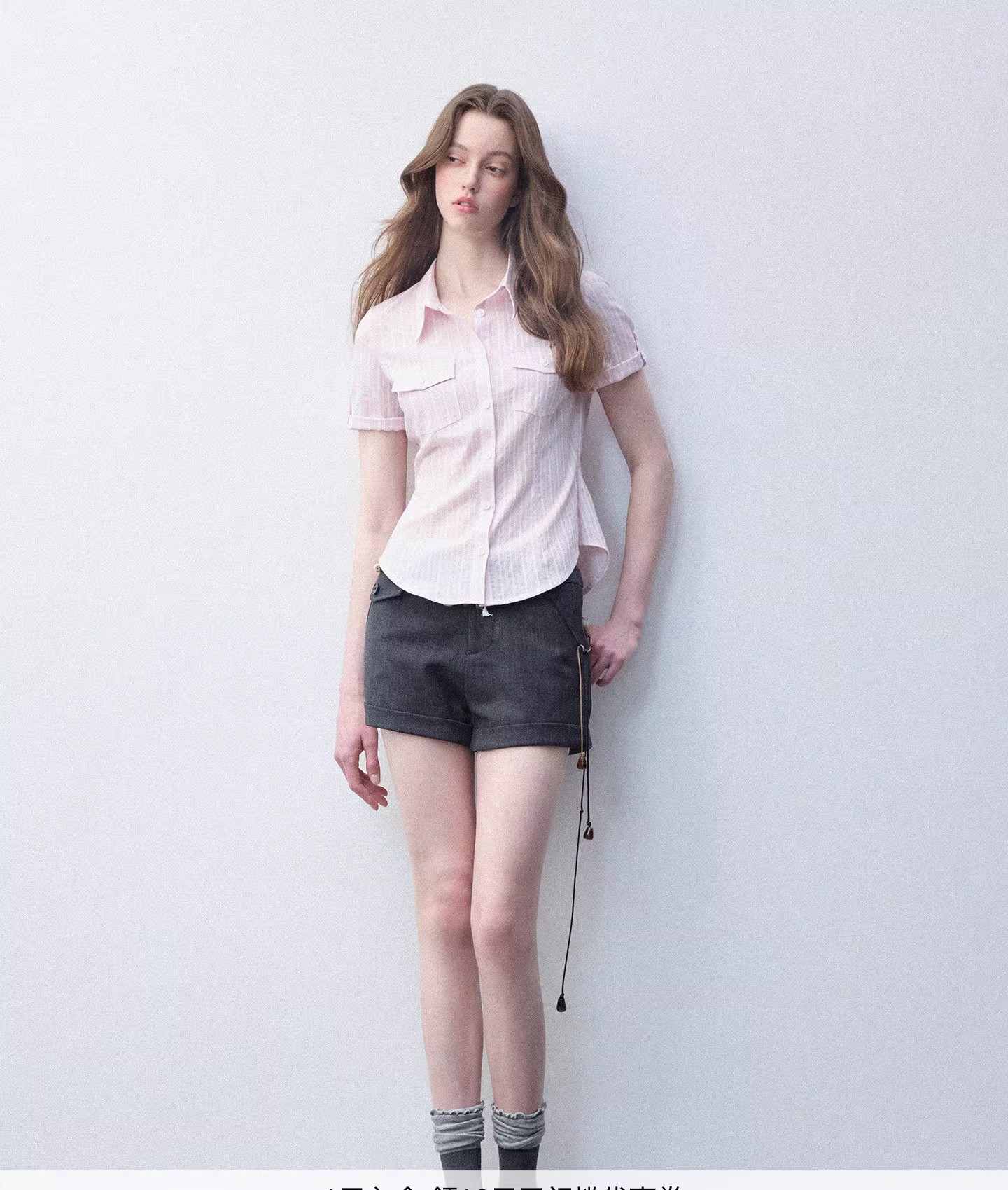 luamoss 면 100% 스트라이프 여성 셔츠 여름 허리 수축 슬림해 보이는 반팔 맨위 미니멀리즘 출퇴근 품격 다용도