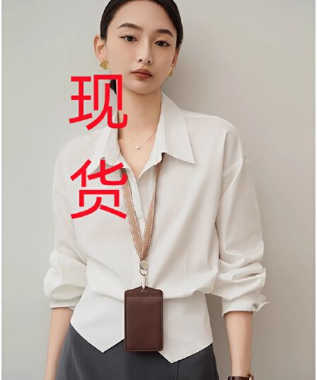 achu 훌륭함 자르기 화이트 허리 수축 여성 셔츠 여름 경력 출퇴근 착용 가져 가라. 셔츠 트임 디자인 센스 맨위