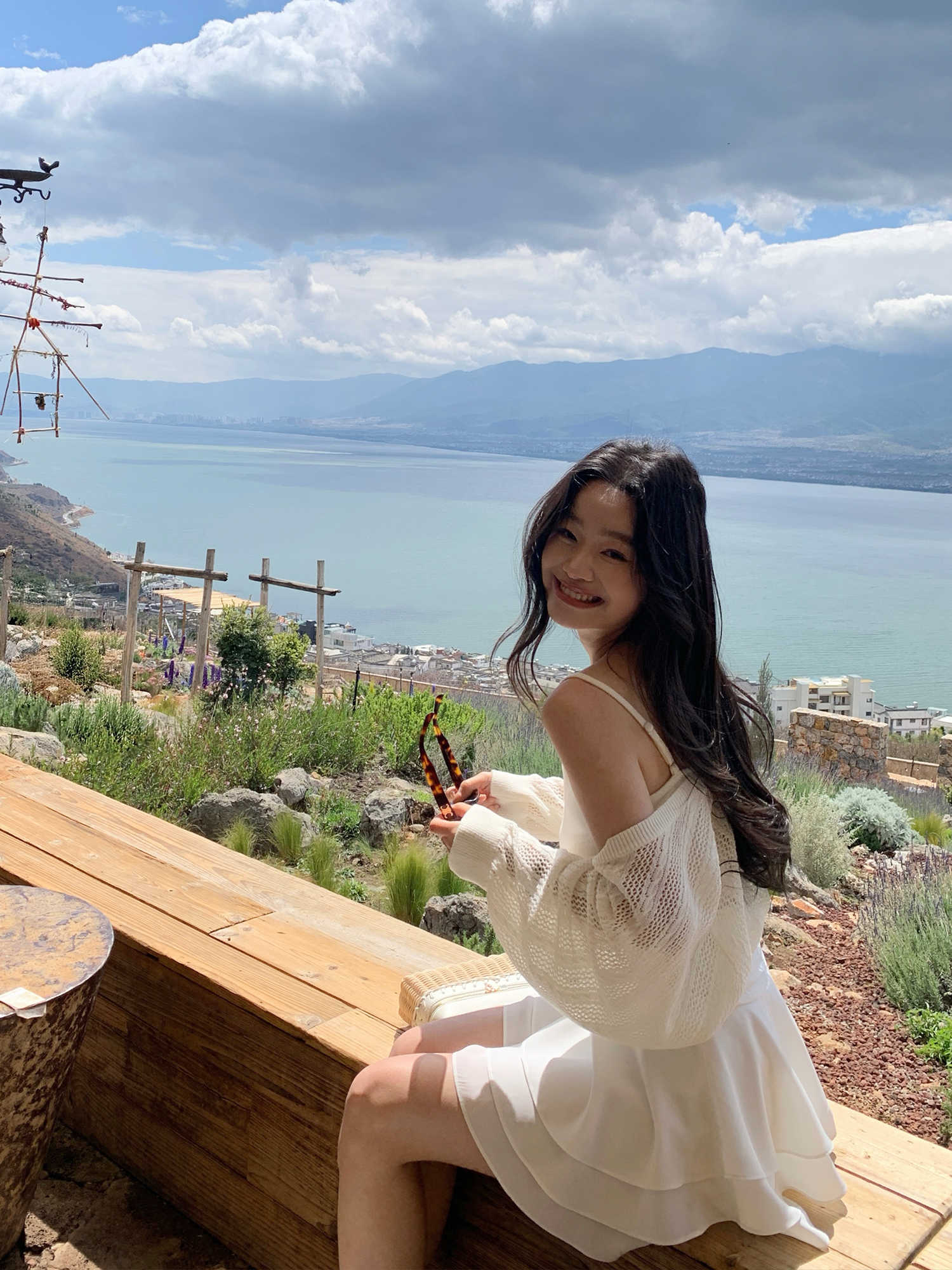 pusumede 신제품 8 접기 바다 거리 일기 한 부서 불규칙 반신 스커트 여성 한 마디 케이크 드레스 미니 스커트