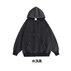 实拍!  纯棉复合牛奶丝330克连帽卫衣M-2XL#  P35 支持开票