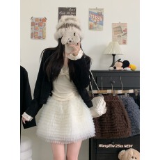 批发实拍实价  美式辣妹性感小众别致网纱<b class='q'>半身裙</b><b class='q'>高腰</b>蕾丝蓬蓬裙蛋糕裙