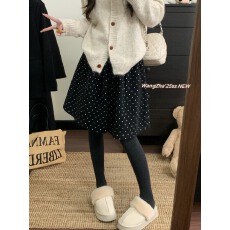 批发实拍实价  灰色波点毛呢五分<b class='q'>裤</b>高腰小个子百搭毛呢短<b class='q'>裤</b>靴<b class='q'>裤</b>