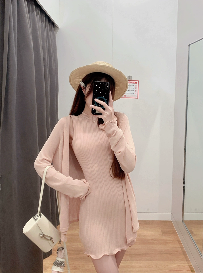 2026 여름 새로운 간판 수여 됨 치마 아름다운 드레스 경기 자외선 차단 오픈 가디건 세트 여성