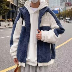 批发羊羔绒外套男冬装棉衣<b class='q'>男士</b>加绒棉服男款羊羔毛棉袄潮男生宽松型