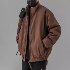 批发2025秋冬季新款棉衣男士<b class='q'>日系</b><b class='q'>复古</b>加厚保暖棉袄宽松立领棉服外套