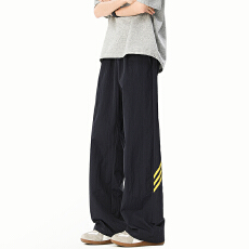 批发美式条纹2025新款伞兵裤男款春<b class='q'>夏</b>潮牌运动百搭登山裤直筒休闲长裤