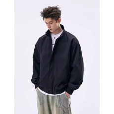 批发2025 美式立领工装教练飞行夹克外套男春季潮牌宽松男生上衣