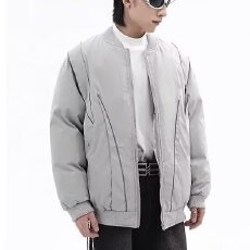 棒球领棉衣男2025春秋季新款时尚韩版休闲飞行员工装上衣外套