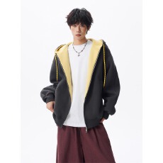 批发【原版华棉复合高质量】卫衣男女<b class='q'>秋</b>季长袖翻领宽松情侣款设计感