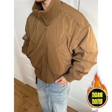 批发【原版盖棉】立领工装夹克男女cleanfit高级感短宽巴恩风外套潮