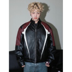 批发美式PU皮外套女秋<b class='q'>冬</b>季新款机车服加厚情侣夹克男