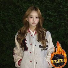 批发美式复古棒球服女2025秋冬新款学生宽松显瘦时尚休闲夹克上衣外套