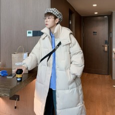 日系连帽冲锋衣棉服外套男女冬季宽松加厚保暖机能工装情侣棉衣潮