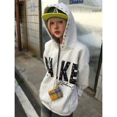 批发【华棉复合350克原版】钉珠字母连帽卫衣外套<b class='q'>男</b>女2025秋季新款