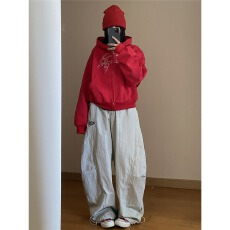 批发Galiren新款美式街头蛇年<b class='q'>连帽卫衣</b>外套开衫男女复古短款上衣潮