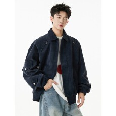 批发美拉德皮衣外套男秋冬款痞帅高级感vintage机车服短款外套情侣装