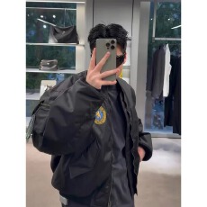 批发秋冬季贴标刺绣字母棒球服宽松加棉加厚情侣<b class='q'>夹克</b>男士保暖二棉外套