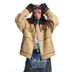 批发【原版羊羔绒棉服】刺绣麂皮绒棉服冬季防寒保暖情侣羊羔毛外套