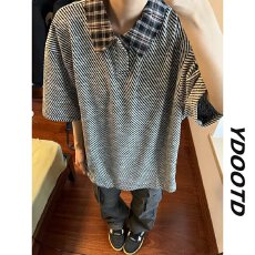 批发【原版面料】百搭新款意式镂空翻领短袖POLO衫男休闲挑孔针织衫