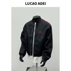 探拓户外春秋季男士款宽松保暖长袖夹克运动休闲立领时尚开衫外套