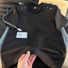 批发美式复古短袖<b class='q'>T</b><b class='q'>恤</b>男夏季潮高街帅气百搭半袖街头<b class='q'>嘻哈</b>休闲圆领体恤