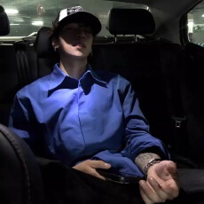 韩系克莱因蓝长袖衬衫男款cleanfit慵懒风高级感防晒开衫衬衣外套