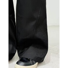 批发【马年限定】花纹刺绣设计感休闲微喇<b class='q'>西裤</b><b class='q'>男</b>女直筒百搭长裤潮