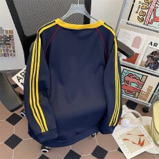 批发W145华棉复合350克刺绣黑杏藏蓝M-2XL