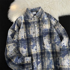 批发C172原版全棉布衬衫防晒衣图片色M-2XL