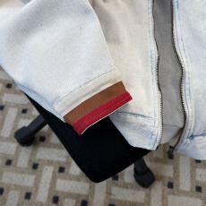 批发美式复古cleanfit牛仔外套男女春季高级感痞帅底特律立领工装<b class='q'>夹克</b>