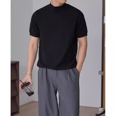 批发盐系半高领t恤男友风紧身弹力内搭短袖修身显瘦冰丝<b class='q'>莫代尔</b><b class='q'>打底衫</b>