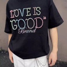 彩色260克珍珠短袖黑色 M-2XL