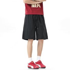 批发冰丝棉麻透气短裤男<b class='q'>夏季</b>宽松潮牌速干休闲<b class='q'>运动</b>亚麻沙滩裤五分中裤