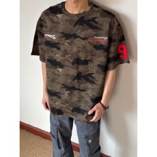 批发学院风假两件V领短袖POLO衫男<b class='q'>夏</b>季美式宽松情侣半袖体恤新款潮流