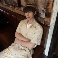 批发IFWT cleanfit条纹垂坠感抗皱绑带衬衫百搭知识分子男女同款短袖