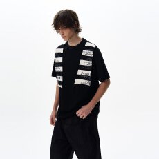 批发潮牌ins短袖男生印花T恤痞帅<b class='q'>嘻哈</b>潮流圆领半袖衣服夏中袖