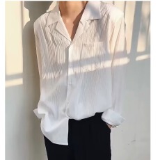 批发坑条古巴领M-3XL 黑 白 咖 网图