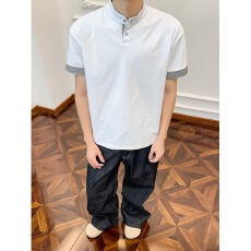 批发hy TH03曼巴棉220克（含氨纶）黑 白M-3XL