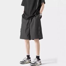 批发美式高街速干工装短裤男夏季<b class='q'>潮</b>牌痞帅宽松休闲五分裤子