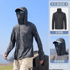 批发<b class='q'>男</b>生透气防紫外线防晒衣钓鱼服轻薄皮肤衣夏季户外运动骑行服