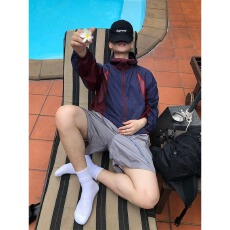 批发UPF50+透气轻薄防晒衣男款痞帅风夏季抽绳冲锋衣外套公路车骑行服