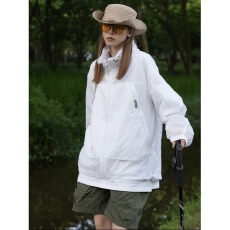 批发户外防晒衣<b class='q'>男</b>女纯色夏季新款轻薄透气防紫外线情侣防晒服连帽外套