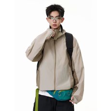 批发连帽防晒外套男<b class='q'>夏</b>季新款潮牌休闲宽松户外运动拉链情侣装风衣
