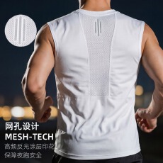 批发黑白深灰藏青M-5XL-【140克网眼聚酯纤维】
