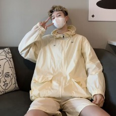批发山系连帽外套男士春夏季新款潮牌户外登山休闲短裤防水工装套装
