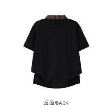 批发<b class='q'>男士</b>短袖polo衫夏季潮流<b class='q'>V领</b>拼接<b class='q'>T</b><b class='q'>恤</b>男潮牌痞帅网红休闲百搭上衣帅