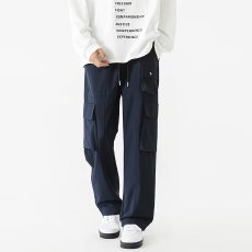 批发日系原宿藏青色美式工装裤男春秋款机能慵懒流行无品牌新款潮流