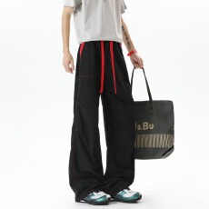 批发多巴胺美式速干裤男女<b class='q'>夏季</b>薄款褶皱冰丝休闲裤<b class='q'>户外</b>防晒登山运动裤