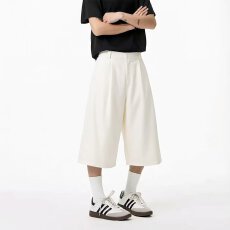 批发夏季日系复古宽松休闲美式短裤西裤直筒学生中裤五分裤男女<b class='q'>裤子</b>